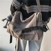 Men's Large Capacity Canvas Messenger Bag - Casual, Simple, Student and Boys' Shoulder Bag