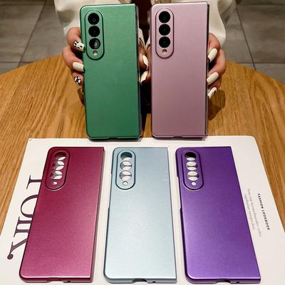Solid Color Shockproof Phone Case For Samsung Z Fold 4 3 2 Flip 3 4 5g Zfold4 Zfold3 Zflip3 Zflip4 Zfold2 Protection Back Cover
