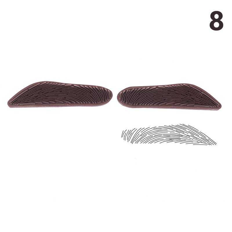 1 Par Iniciante Linha Prática Selo de Sobrancelha Estêncil de Sobrancelha Régua Carimbo de Posicionamento Ferramenta para Iniciantes Conjunto de Tatuagem de Sobrancelha Preguiçosa