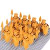 13Pcs Mini Gondor Battle Spearman Body Gurad Infantry VS Roman Solider Eomer Rohan Warriorr Figures Blocks Set Toys for Kids