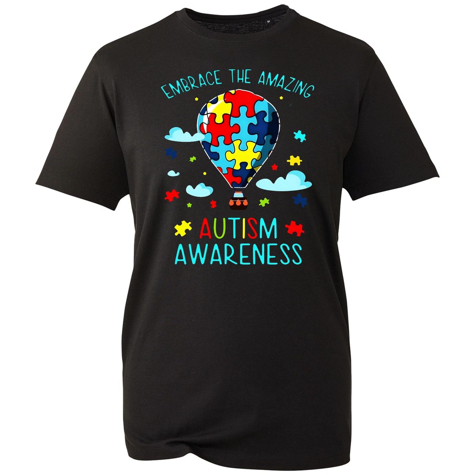

Autism Awareness T-shirt Embrace The Amazing Balloon Top Unisex Men s Gift Tee 2XL