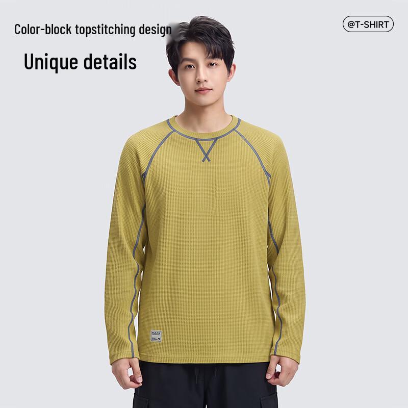 Mark Fairwhale Men's Waffle Knit Long Sleeve T-Shirt