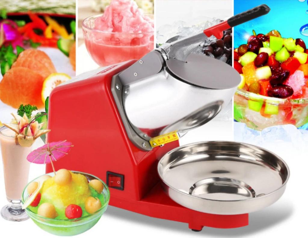 220V  Double Blade Ice Breaker Snow Shaved Ice Milk Tea Shop Household High Power Mixer