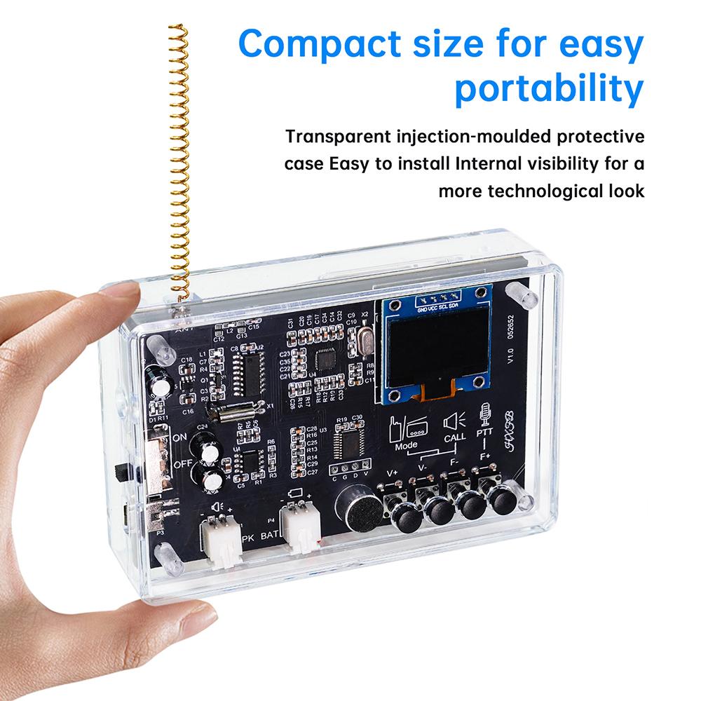Micro USB Wireless Intercom FM Radio Circuit Board Production Welding Practice Loose Parts Interphone Radio Electronic DIY Kit