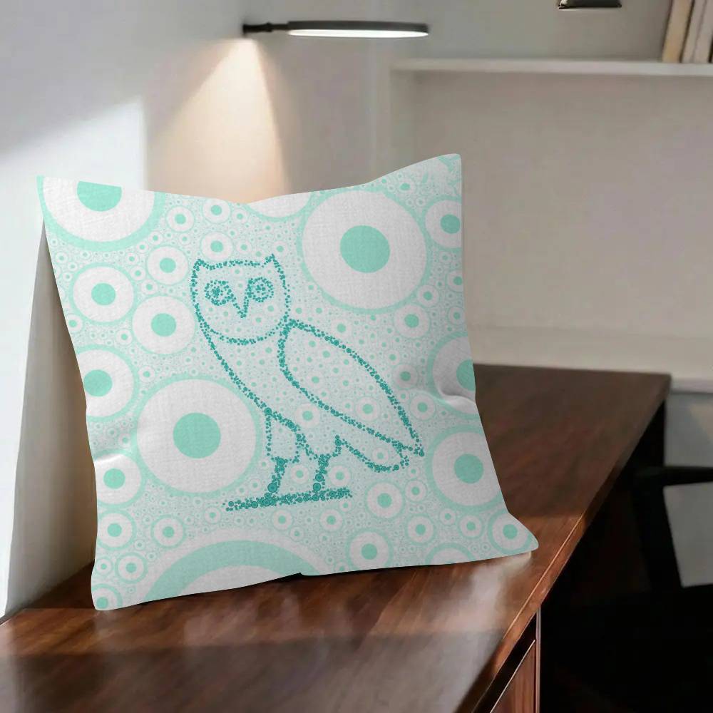 Octobers Very OwnO Owls OVO Pillowcase Toon Gift Cushion Cover Bedroom Home Sofa Chair Seat Decor Pillow Case