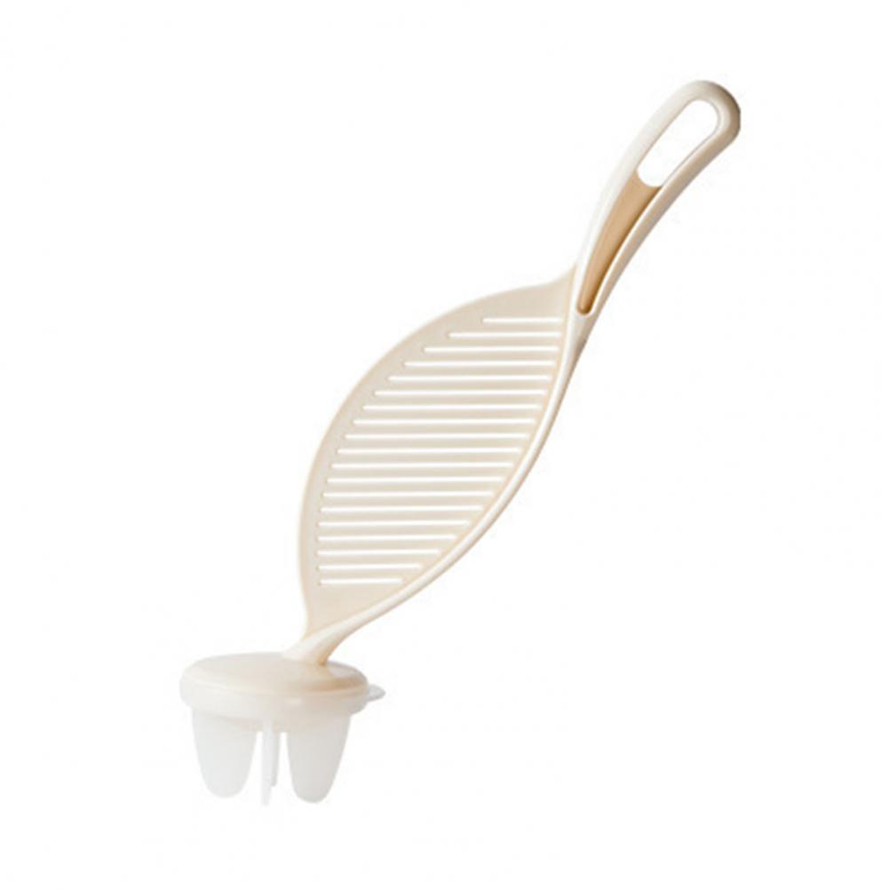 

Rice Sieve Washer Rice Sieve Spoon Multi-purpose Rice Washing Stick Tool with Strainer Spoon for Kitchen for Easy бежевий