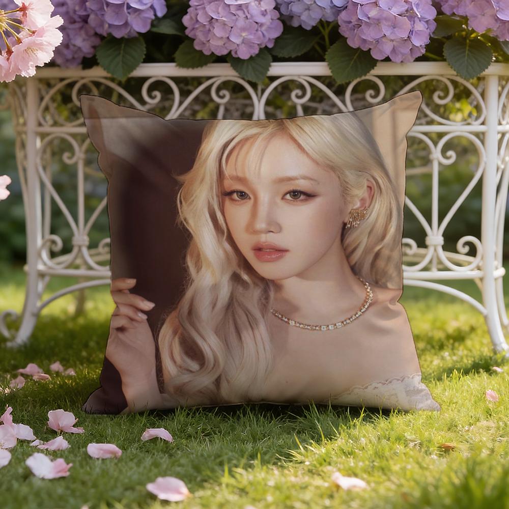 Y-YUQI Chinese Singer Cushion Cover Home & Car Dual-Scene Pillow Cover: Reversible for Premium Comfort