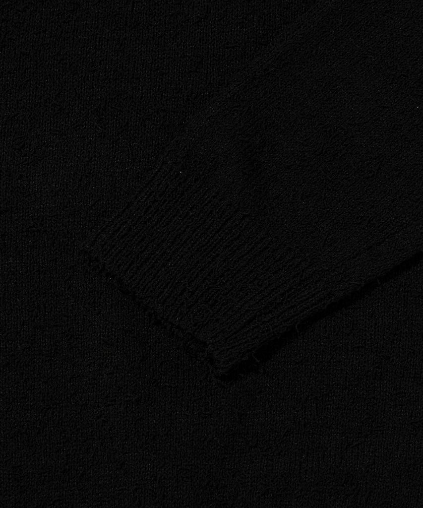 CARGOBROS Boucle Round Long Sleeve Knit (Black)