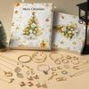 2025 DIY Christmas Advent Calendar New Year Gifts Funny Jewelry Accessories Alloy Bracelets Making Kit