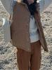 Women's Mustard Contrasting Color Knit Sweater with Embroidered Design - Autumn/Winter Collection