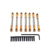 Metal Upgrade Front and Rear Steering Adjustable Links For WLtoys 1/10 104001 104002 RC Car Parts