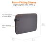Amazon Basics PC Case Laptop Bag Sleeve 13.3 Inch Gray
