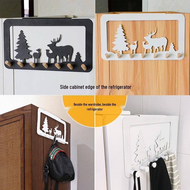 Decorative Deer Refrigerator Side Hook Rack