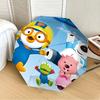 1pc Pororo Characters Automatic Folding Umbrella, Portable Collapsible Design, Casual Outdoor Accessory L1127030