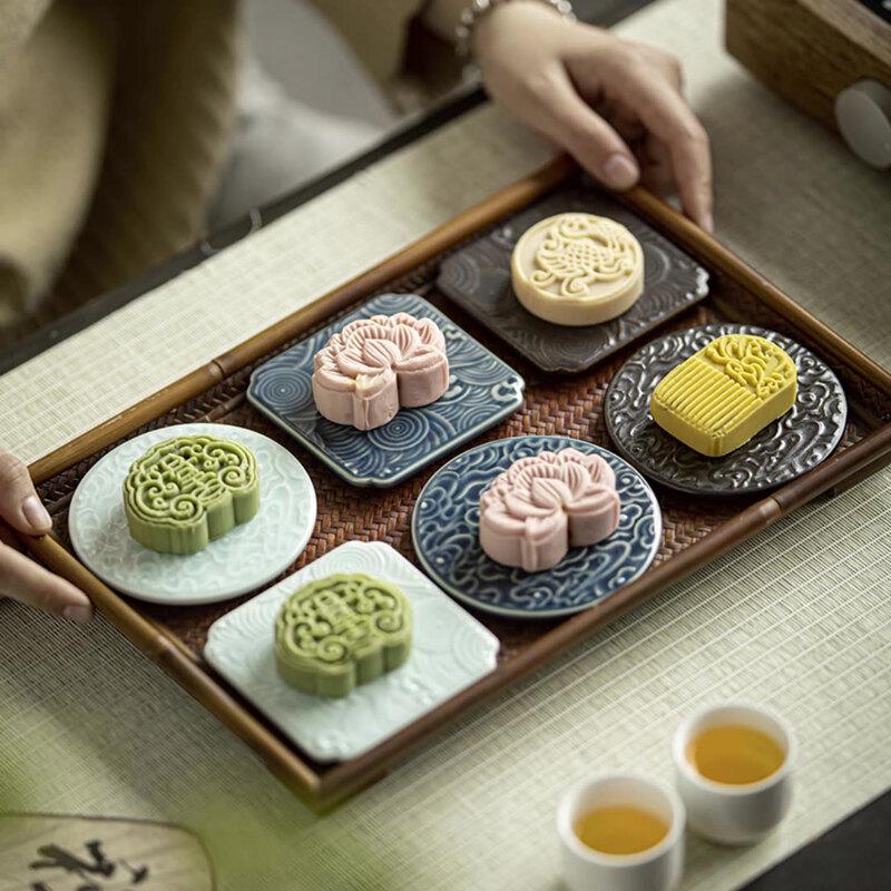 

Chinese Ceramic Dessert & Pastry Plates - Set of 5