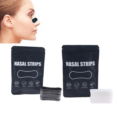 30pcs Better Breathing Nose Breathing Strips For Better Sleep Anti Snoring Breathe Well Nasal Strips Black Oval Nose Patches