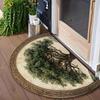 1Pcs Tree of Life Semi Circle Welcome Doormat Non-Slip for Outdoor Patio Porch Kitchen Bathroom Entryway Floor Mat