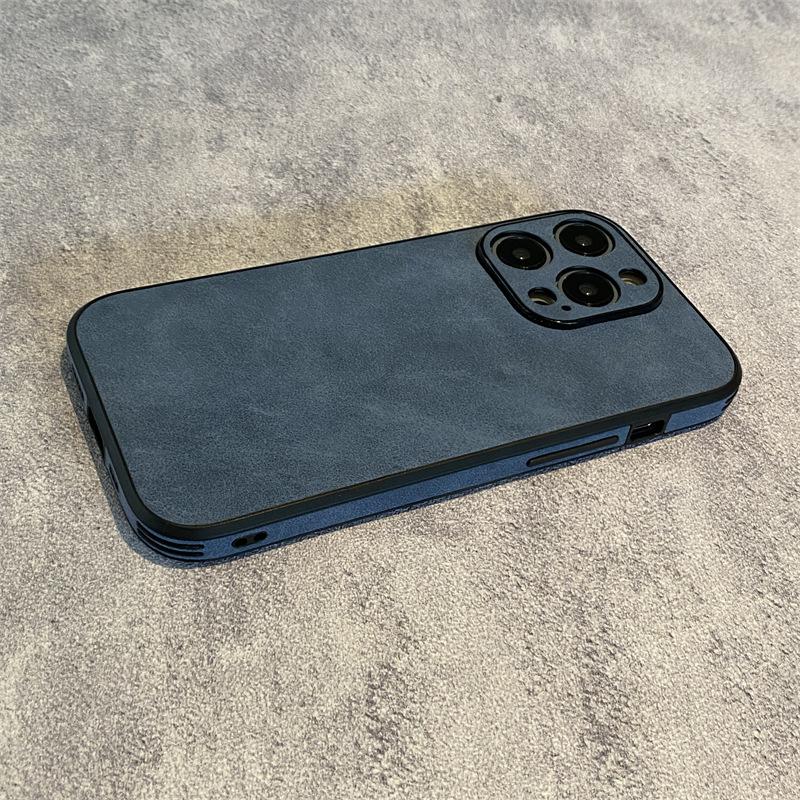 Die Retro-Wildledertextur ist geeignet für Apple 14promax Handyhüllen, iPhone13 Business 12 Sturzsichere 11 Schutzhüllen