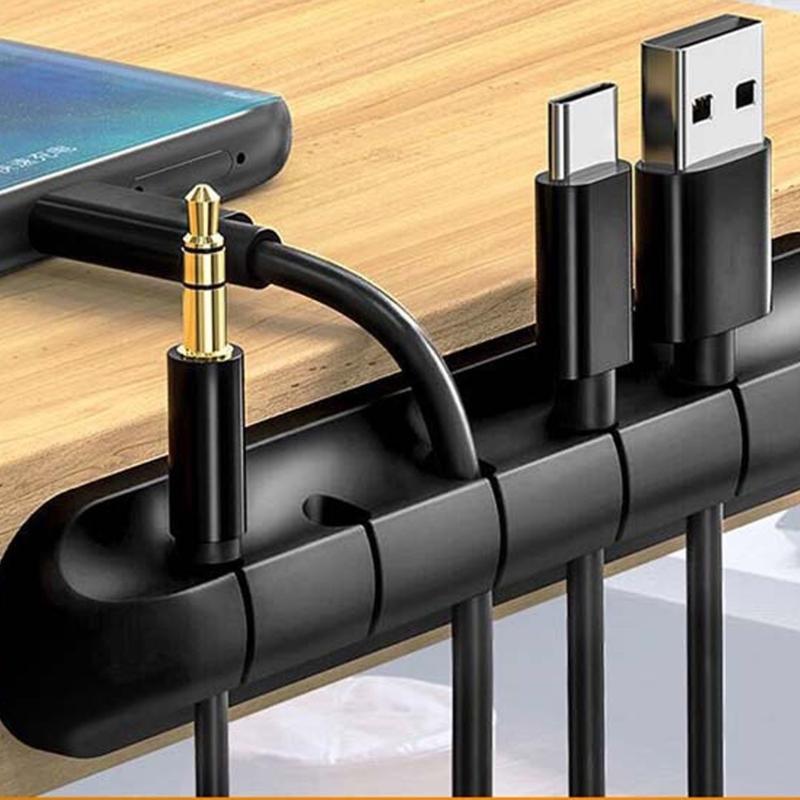 Elastomer Identity Adhesive Cable Clamps For Desk Car Home Twist Complimentary Cord Management Permanent Flexible Wire Owner