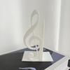 Treble Clef Table Ornament 3D Printed Music Note Bookend, Decorative Shelf Organizer, Modern Desk Decor for Home Book Office Study, Heavy Base Sturdy