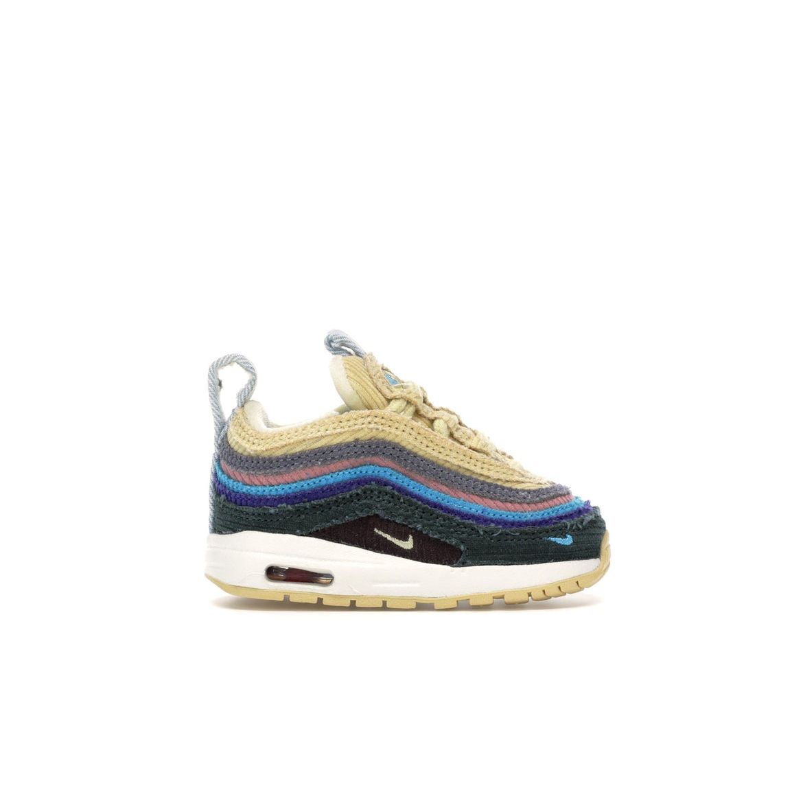 

Детские кроссовки Nike Sean Wotherspoon x Air Max 1/97 TD разноцветные светло-голубой-ярость лимонного цвета BQ1670-400
