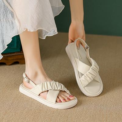 Platform Sandals Women Summer Wear Roman Sandals with Fairy Slippers Large Size