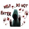 Self-paste Ghost Wall Sticker Waterproof Bloody Hand Decal  Halloween