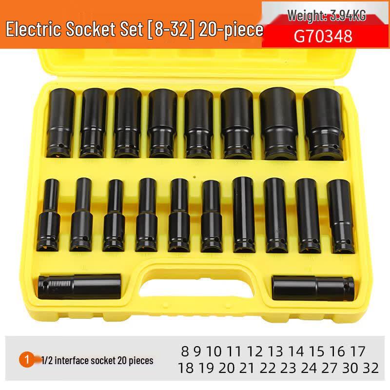 Jundingying 20-Piece Electric Socket & Wrench Set фото