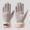 Women Fall Winter Windproof Touchscreen Thick Fleece Lining Daily Use Commuting Superior Warmth Cycling Gloves