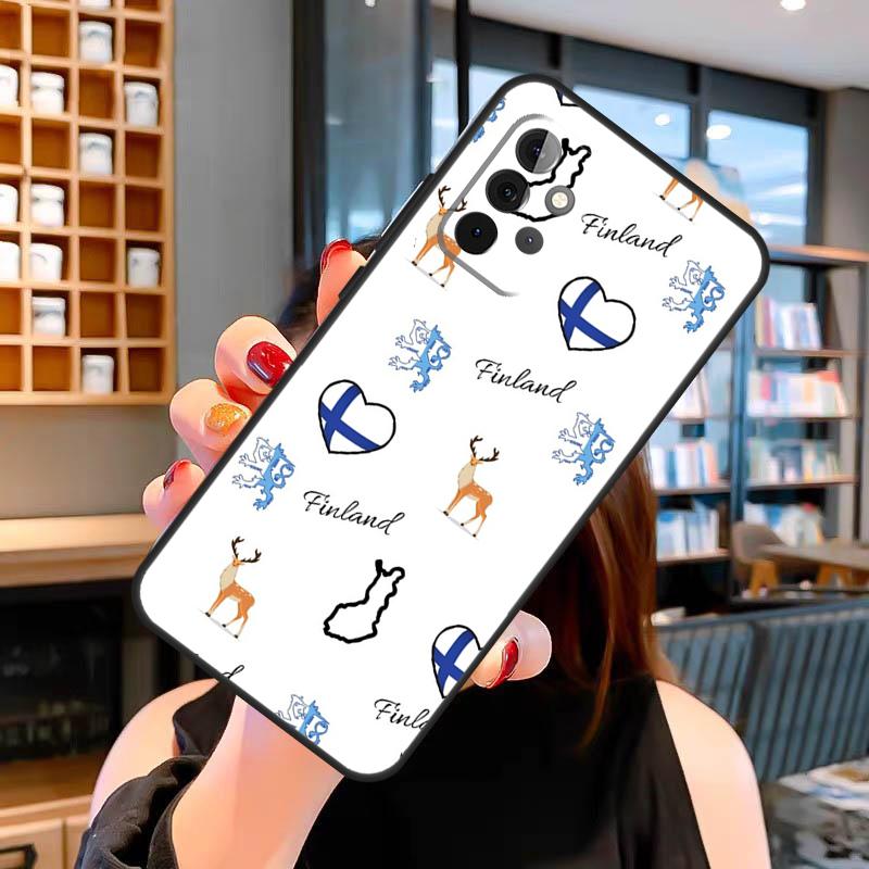 Finland Flag Case For Samsung Galaxy A06 A05 A16 A26 A36 A56 A53 A32 A52 A33 A13 A55 A35 A15 A14 A34 A54