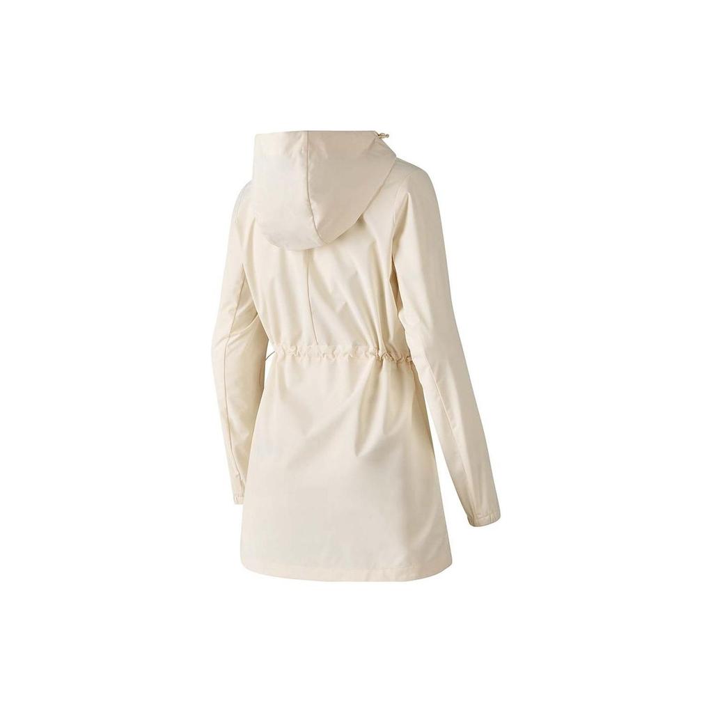 Skechers Comfort Sports Series Solid Color Hooded Casual Woven Jacket Women Jackets Lotus-White P124W002-02SB