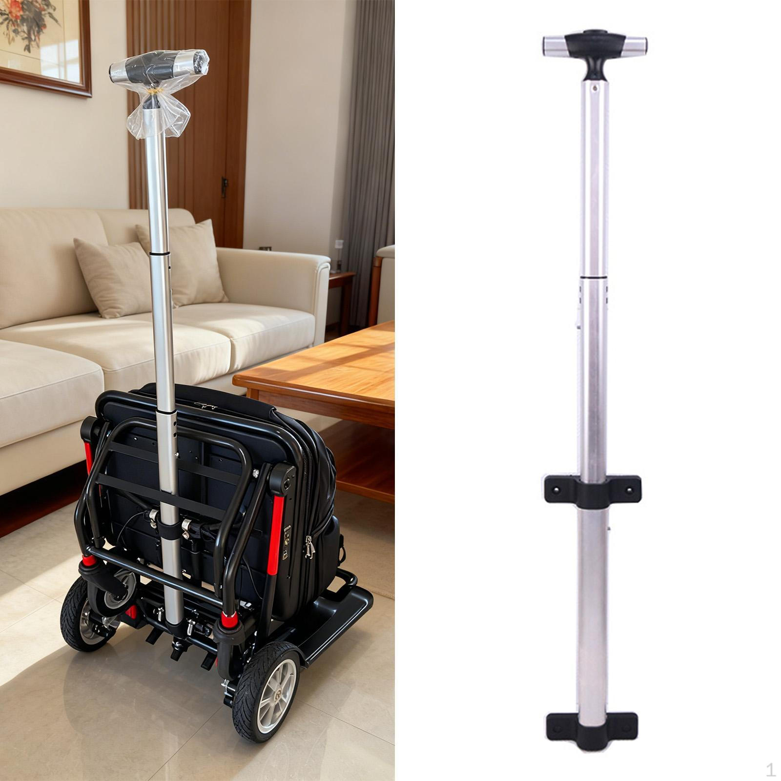 Suitcase Telescopic Handle Travel Luggage Pull Rod Telescoping Aluminum Alloy Daily Use