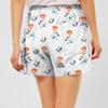 Damen Casual Sommer Elastische Strandshorts Print Casual Shorts