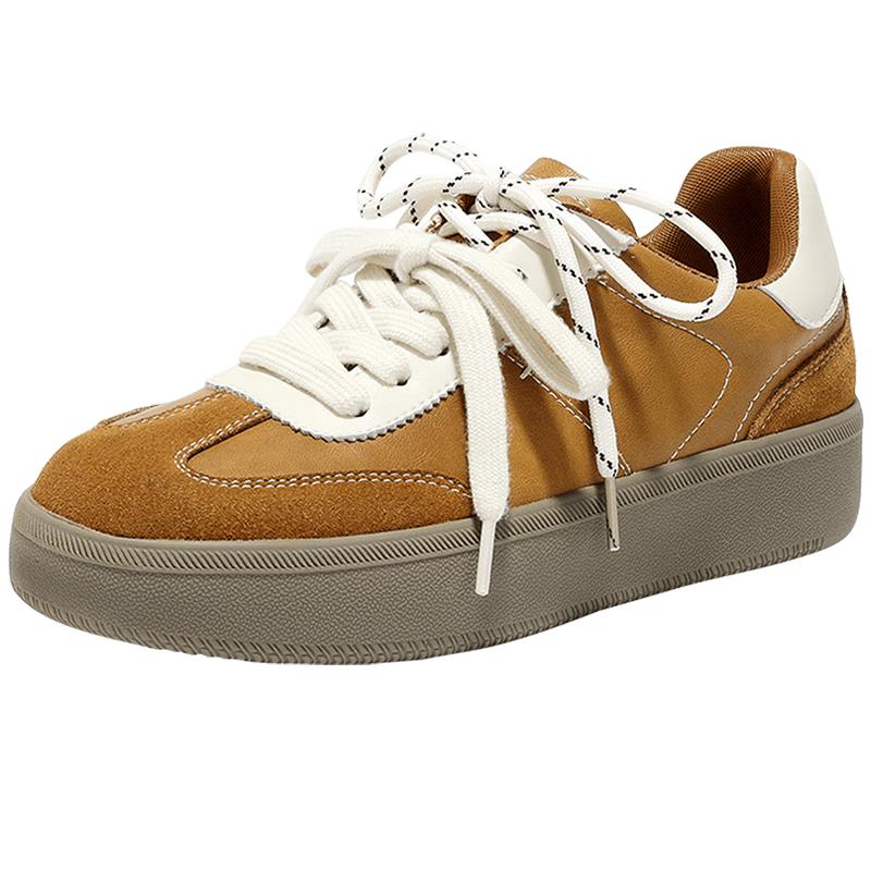 Senda Women s German Training Style Thick-Soled Casual Sneakers 37