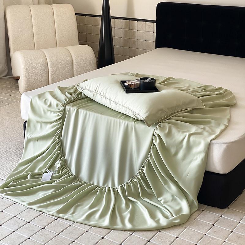 Tencel 360° Elastic Band Cooling Bed Cover for 1.5/1.8m Mattress - Silky Summer Comfort