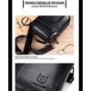 BULLCAPTAIN 2024 Brand Leather Men Bag Casual Business Leather Mens Shoulder Messenger Bag Vintage Men's Crossbody Bag male