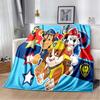 PAW Patrol Cartoon Printed Flannel Blanket Soft Warm All Season Throw For Kids Bedroom Sofa Indoor Home Decor Housewarming Gift