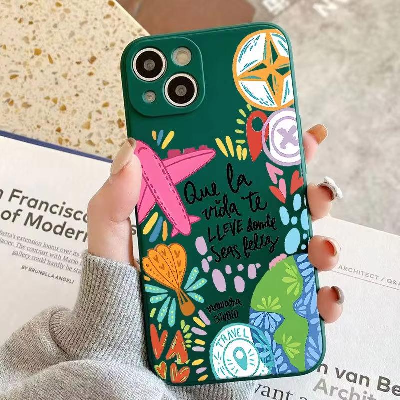 

Чехол для телефона с рисунком самолета в стиле граффити для Samsung Galaxy S25 Ultra S26 S24 S23 FE S22 Plus S21 S20 A54 A55 A35 Мягкий чехол Galaxy S25 Ultra темно-зеленого
