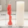 Ny DIY Enkel Klem Familie Lys Silikonform Kjærlighet Par Lysformer Portrett Aromaterapi Lys Resinform Lyslaging