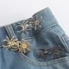 Spiderweb Shape Metal Fastening Button Detachable Pant Buttons Pin Crafts Waist Tightener Clothing Buckle Sewing Tool