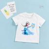 Frozen Princess Elsa, Ariel, Rapunzel Girls' Summer Short-sleeve Children's Birthday T-shirt
