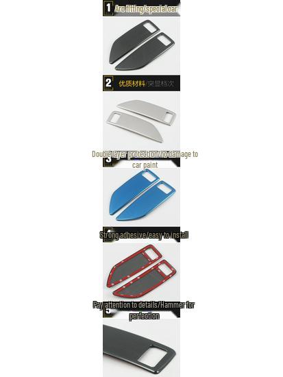 Compatible GM8 Rear Child Lock Stainless Steel Decorative Sticker