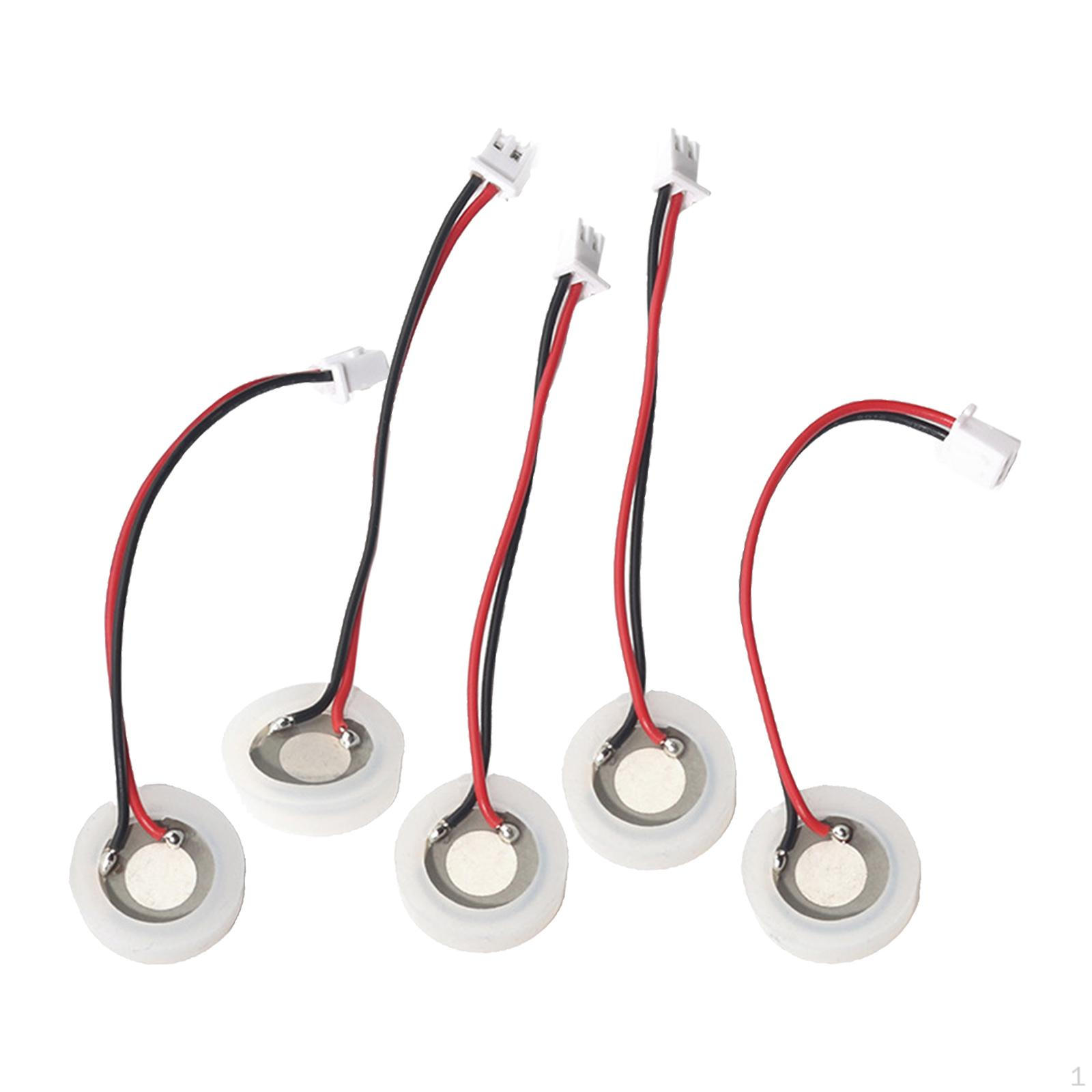

5x Atomizing Transducer Ceramics Discs with Wire Replacement Parts disks for Essential Oil