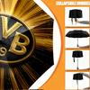 Borussia Dortmund Druckschirm Automatisches Öffnen/Schließen - Tragbares faltbares Design - Tägliche Nutzung für Reisen/Outdoor - Geschenk zum Geburtstag