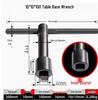 Vertical Lathe Chuck Wrench Key & Square Tool Holder - Extended Hardened (Sizes: 8, 10, 12, 13, 14, 17, 19)