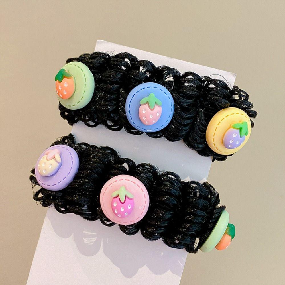 2pcs Kids Headwear Children's Cartoon Wig Cute Girls Headdress Wig Hair Extension Baby Wig Chignon