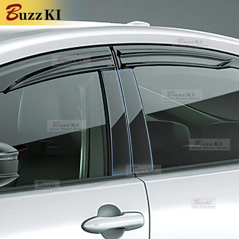 For Toyota Prius 2024 Headlight Rearview B C Pillars Transparent Black TPU Protection Film Anti-scratch Sticker Accessories
