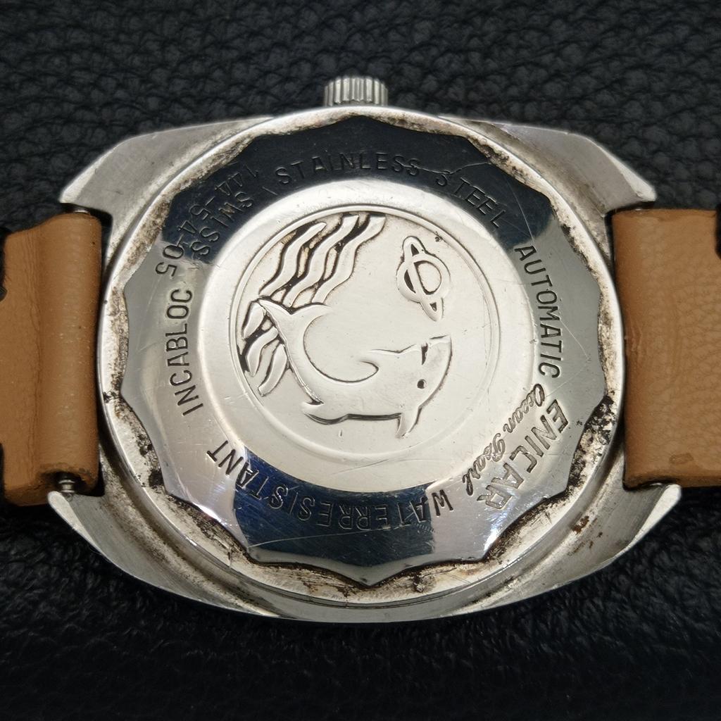 VINTAGE ENICAR STAR JEWELS AUTOMATISK 167 SCHWEIZISK HERRKLOCKA VIT TAVLA a700139-5