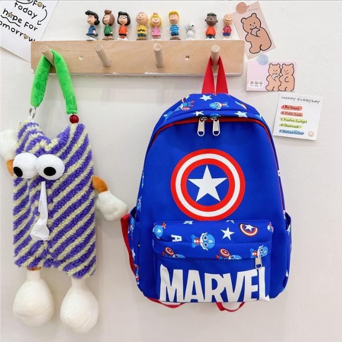 Mario Stitch Batman Backpack Oxford School Bag Handbag Student Kids Gift