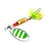New 10PCS/Box Metal Spoon Spinner Fishing Lure Set Spoonbait Crankbaits Fishing Wobblers for Pike Crochet Kit Artificial Bait